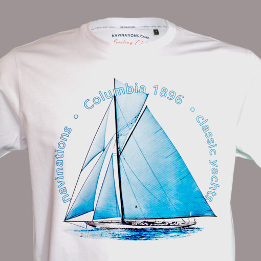 Koszulka żeglarska Classic yachts Columbia Blue