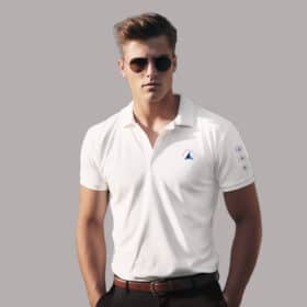 Koszulka żeglarska polo Navinations Yacht Club –  premium unisex