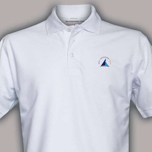 Koszulka polo Navinations Club 2016 – przód z logo żeglarskim