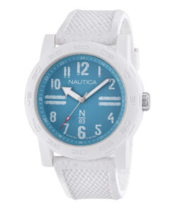 Zegarek żeglarski Nautica N83 Ayia Triada NAPATS302 – niebieska tarcza, biały pasek, 44 mm, WR 50 m