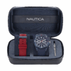 Zestaw Box Set Nautica NAPBSF503 – zegarek żeglarski, czerwony pasek i narzędzie do wymiany