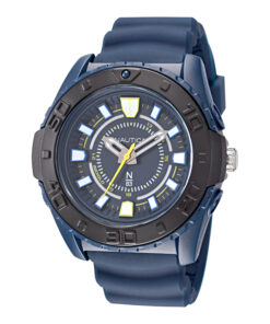 Zegarek żeglarski Nautica NAPCNS214 N83 – granatowa koperta, czarny bezel, silikonowy pasek, WR 50 m
