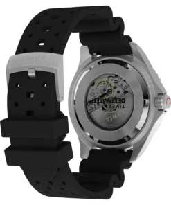Zegarek Timex Deepwater Automatic TW2Y40000 – dekiel i mocowanie silikonowego paska