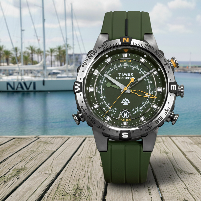 Zegarek żeglarski Timex Expedition North TW2Y14400 – stylizowane zdjęcie outdoor