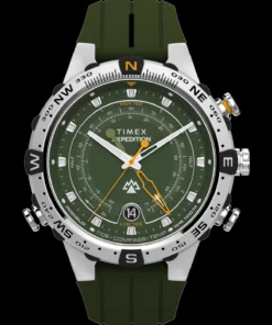 Zegarek żeglarski Timex Expedition North TW2Y14400 – widok z przodu, funkcje Tide Temp Compass