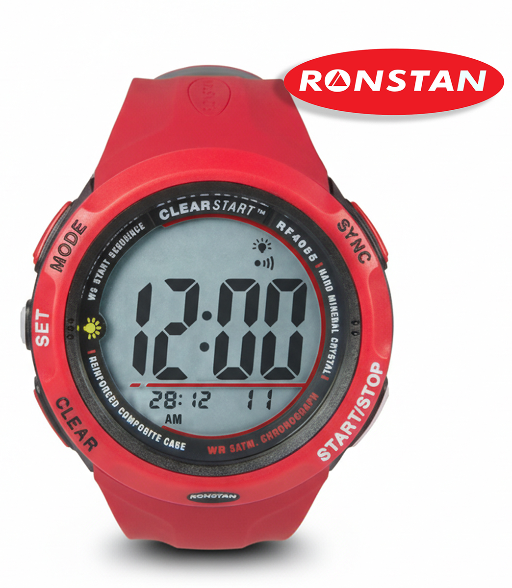 Ronstan ClearStart RF4055 50mm czerwony – widok z przodu zegarka regatowego