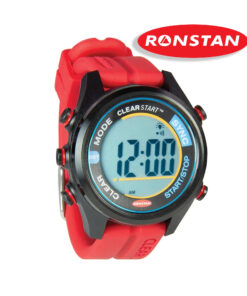 Czerwony zegarek żeglarski Ronstan ClearStart RF4054 40 mm – stoper regatowy z odliczaniem i funkcją SYNC