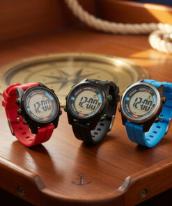 Ronstan ClearStart RF4054 40 mm – zegarek żeglarski i stoper regatowy w kolorach: czerwony, czarny i niebieski