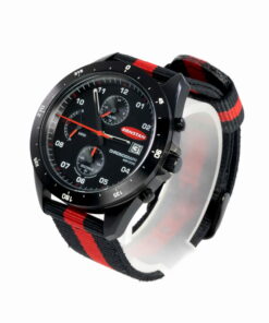 Ronstan ClearStart RF4056 – czarna koperta 43 mm i przyciski chronografu (widok z boku)