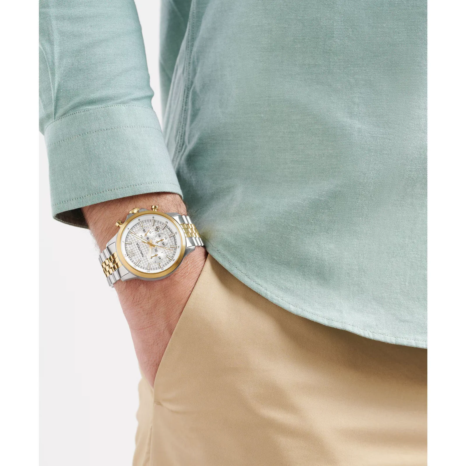 Nautica NAPBOF408 – zegarek na nadgarstku, styl marine