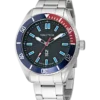Zegarek żeglarski Nautica NAPFWS503 Finn World – stalowa bransoleta, przód
