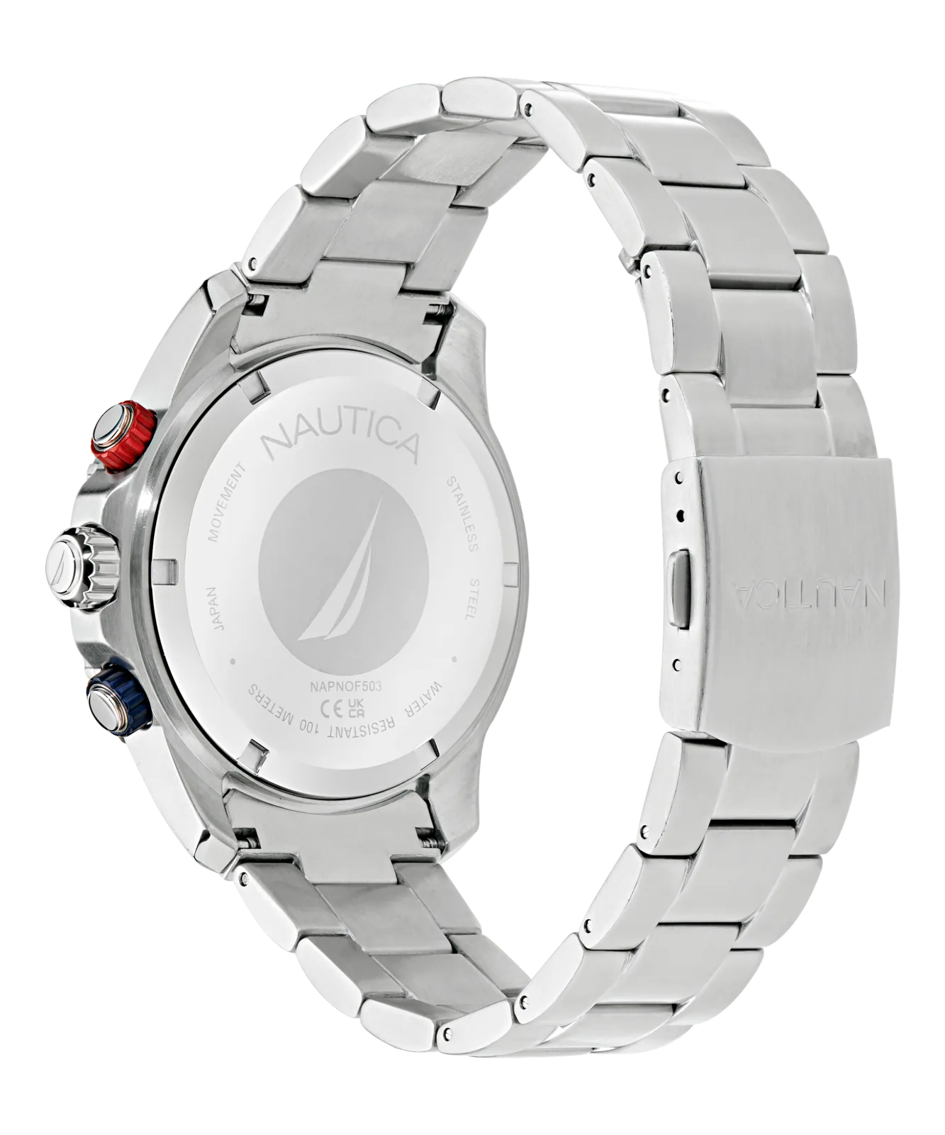 Nautica NAPNOF503 – dekiel koperty i bransoleta stalowa