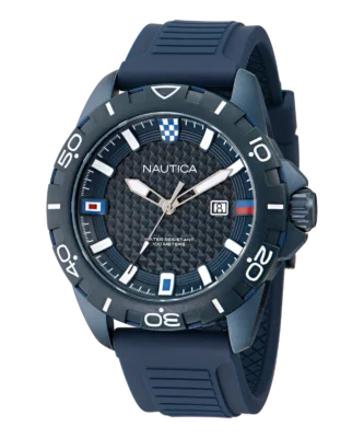 Zegarek żeglarski Nautica NAPNRS506 – przód, tarcza z datownikiem
