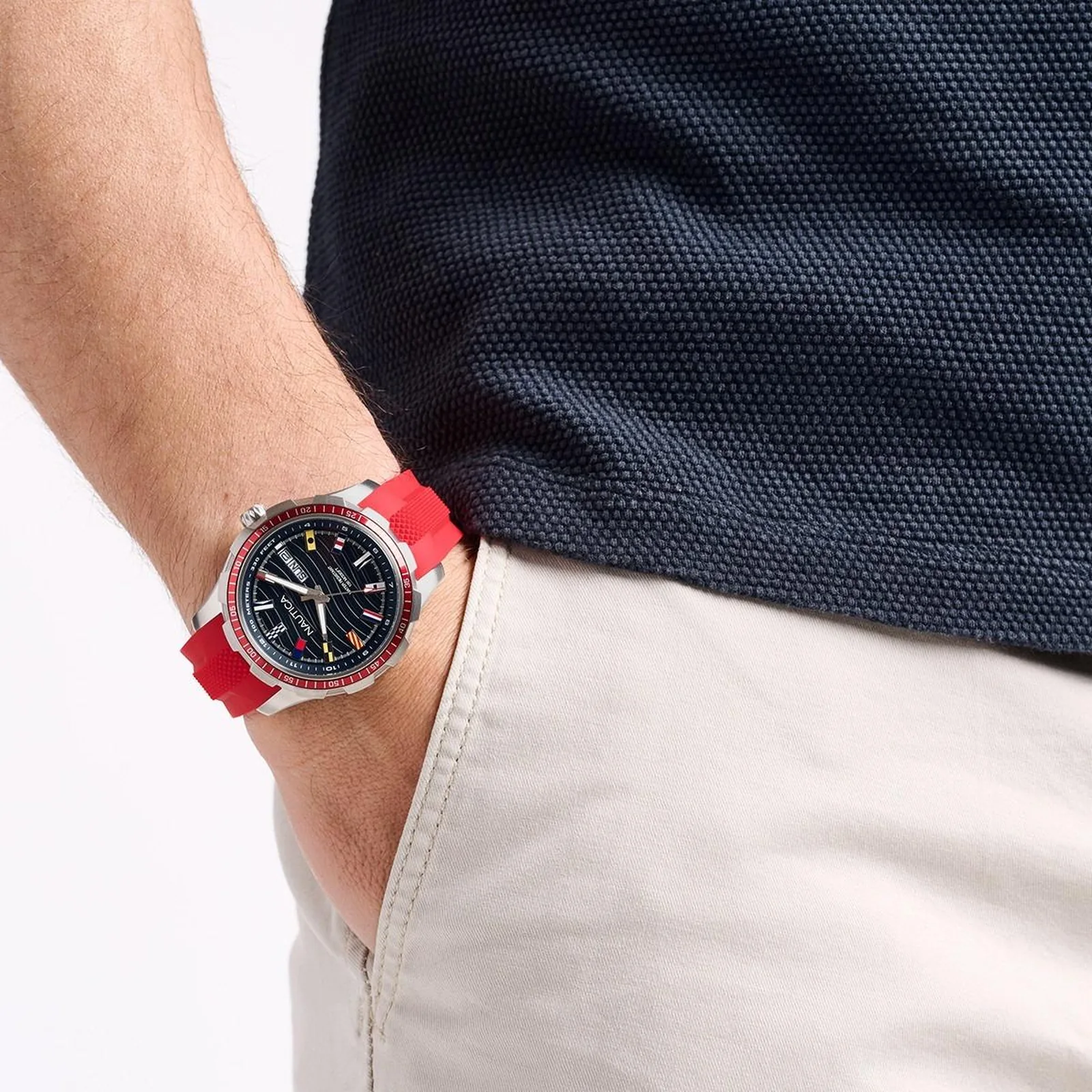 Nautica NAPNSF510 – zegarek na nadgarstku, styl marine