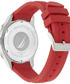 Nautica NAPNSF510 – dekiel koperty i czerwony pasek