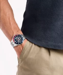 Nautica NAPNSS504 – zegarek na nadgarstku, stalowa bransoleta