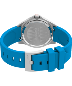 Timex Deepwater Meridian 200 38 mm TW2Y40400 â€“ tyĹ‚ pod kÄ…tem, zapiÄ™cie i pasek HNBR