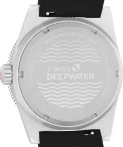 Timex Deepwater Reef 200 GMT TW2W75000 – dekiel zegarka, zbliżenie.