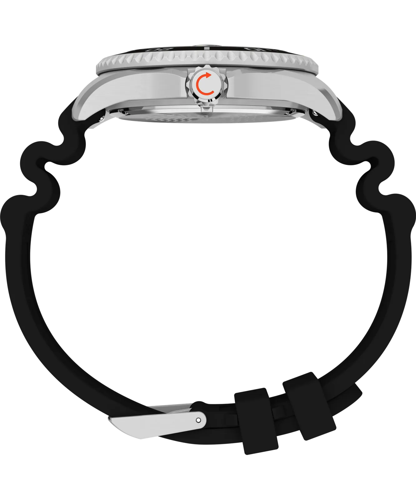 Zegarek Timex TW2W81600 – bok/profil – koperta i koronka