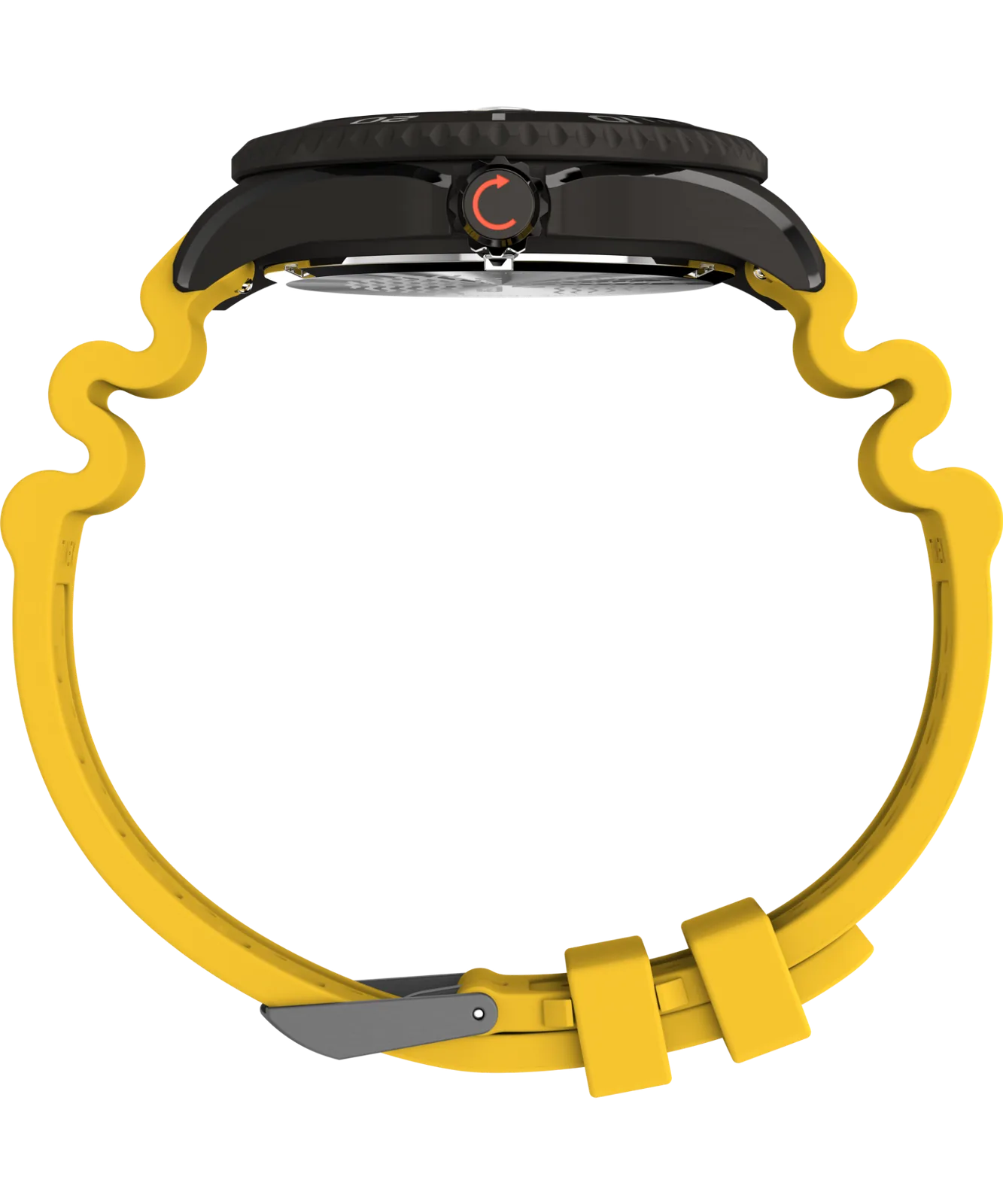 Zegarek Timex TW2W81700 – bok/profil – koperta i koronka