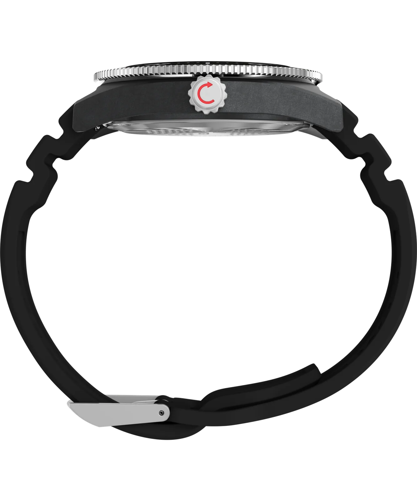 Zegarek Timex TW2Y02200 – bok/profil – koperta i koronka