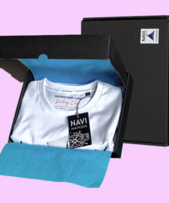 Koszulka żeglarska damska International Code of Signals ICS w otwartym pudełku prezentowym