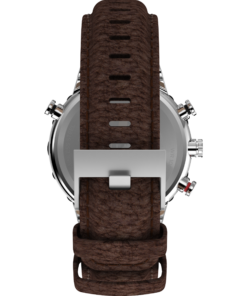 Timex T2N721 Intelligent Quartz — zbliżenie tarczy z funkcjami Tide chart, termometr, kompas analogowy