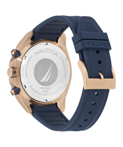 Zegarek żeglarski Nautica NAPBSS503 – Zegarek żeglarski Nautica NAPBSS503 – BFC Chronograph — tylna pokrywa kopery (rewers)