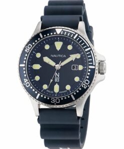 Zegarek żeglarski Nautica NAPCBS304 Cocoa Beach Blue Wheat PU – szczegół tarczy