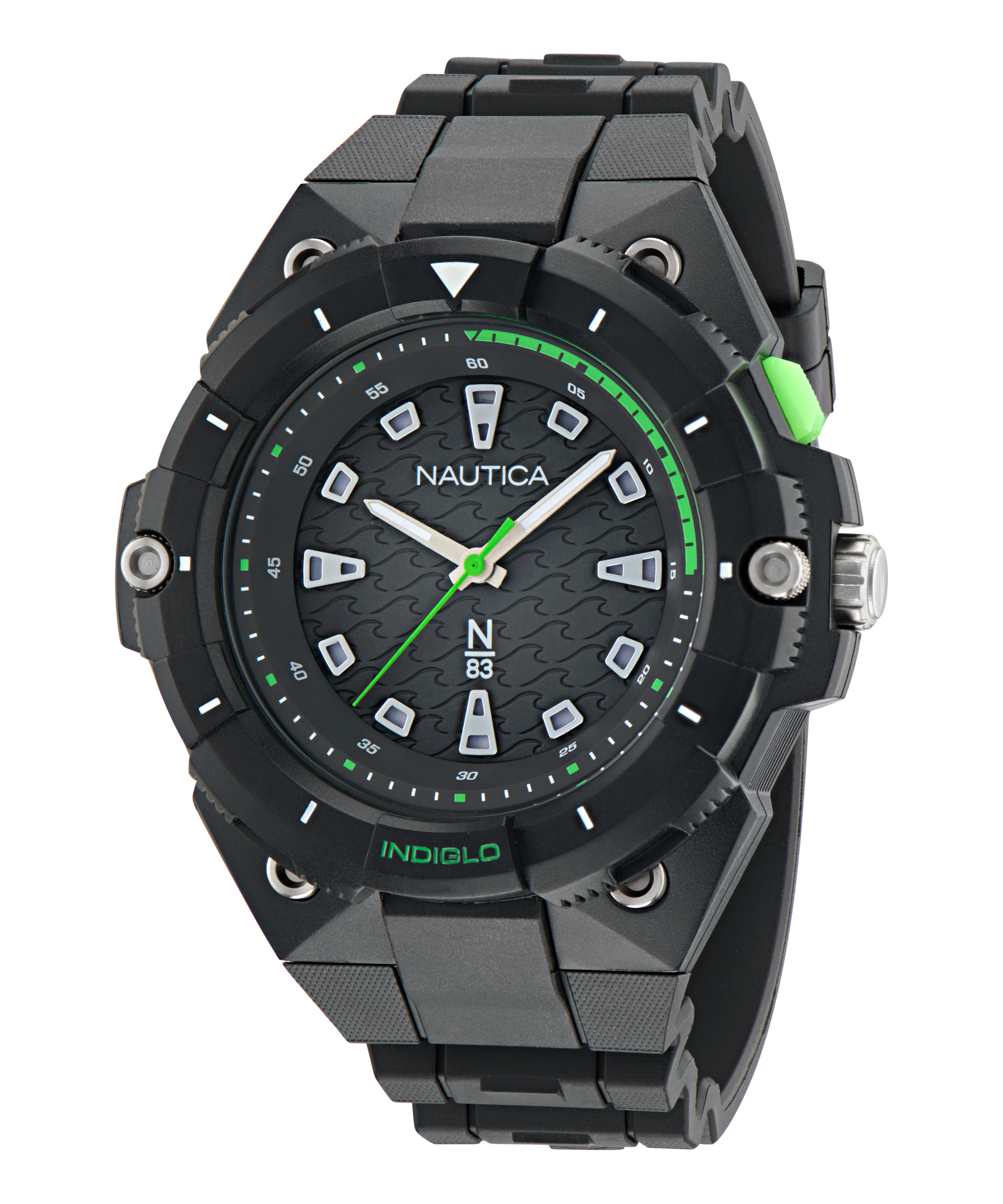 Zegarek żeglarski Nautica NAPCNS404 – Zegarek żeglarski Nautica NAPCNS404 – Coronado Bay 3-Hand / N83 — widok z przodu, pełny zegarek