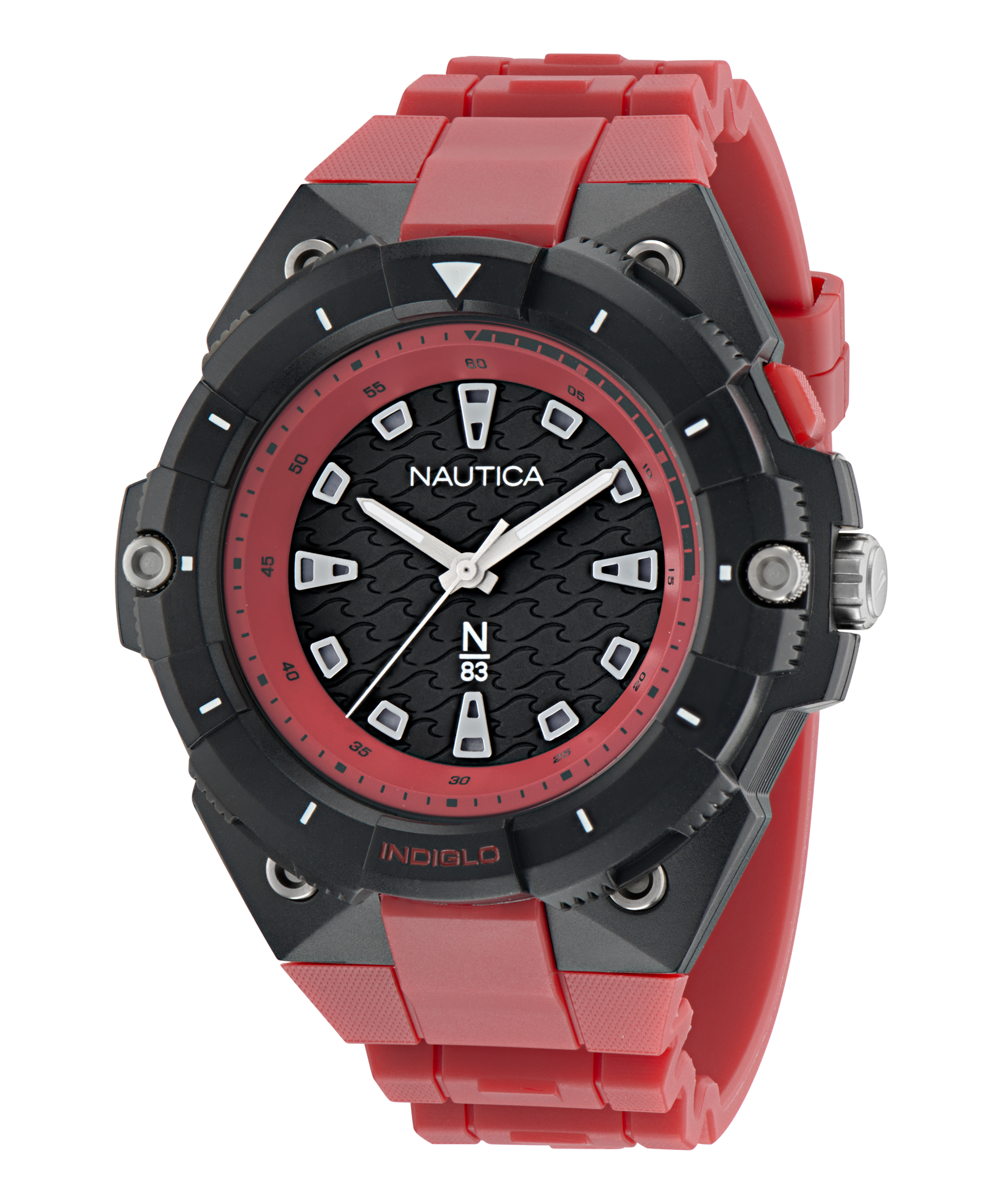 Zegarek żeglarski Nautica NAPCNS406 – Zegarek żeglarski Nautica NAPCNS406 – Coronado Bay 3-Hand / N83 — widok z przodu, pełny zegarek
