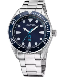 Zegarek żeglarski Nautica NAPFWF118 N83 Finn World Diver Stainless Steel – szczegół tarczy