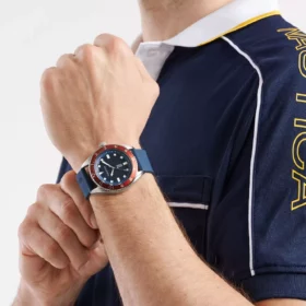 Zegarek żeglarski Nautica NAPFWF404 – Finn World 3-Hand Silicone (Blue)
