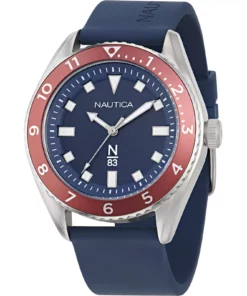 Zegarek żeglarski Nautica NAPFWF404 Finn World 3-Hand Silicone – detail