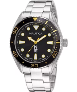 Zegarek żeglarski Nautica NAPFWS223 N83 Finn World Stainless Steel – szczegół tarczy