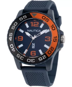 Zegarek żeglarski Nautica NAPFWS302 N83 Finn World 3-Hand Blue – szczegół tarczy