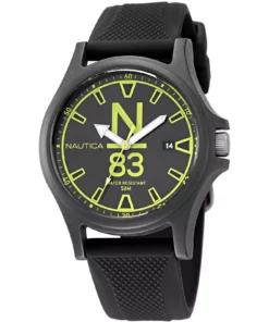 Zegarek żeglarski Nautica NAPJSS221 N83 Java Sea Textured Silicone – szczegół tarczy