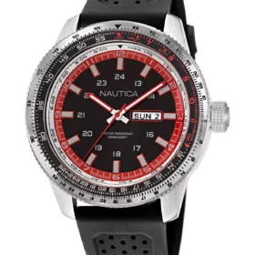 Zegarek żeglarski Nautica NAPP39S22 – Pier 39 (Grey/Black & Red/Black Silicone)
