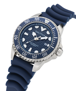 Zegarek żeglarski Nautica NAPSDS501 – Zegarek żeglarski Nautica NAPSDS501 – Still Dive (diver) — ujęcie zegarka pod kątem (3/4)