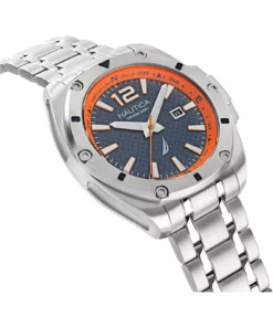 Zegarek żeglarski Nautica NAPTCS220 Tin Can Bay Stainless Steel 3-Hand – front