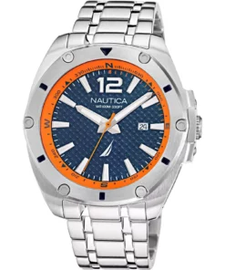 Zegarek żeglarski Nautica NAPTCS220 Tin Can Bay Stainless Steel 3-Hand – szczegół tarczy