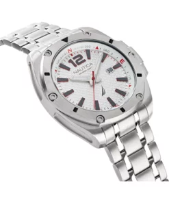 Zegarek żeglarski Nautica NAPTCS221 Tin Can Bay Multifunction White Dial – front