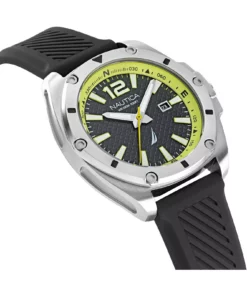 Zegarek żeglarski Nautica NAPTCS222 Tin Can Bay Textured Silicone 3-Hand – front