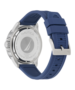 Zegarek żeglarski Nautica NAPWRS501 – WRS multifunction — detale wykończenia, 46.5 mm, stal nierdzewna z recyklingu
