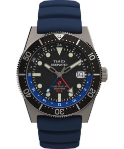 Zegarek żeglarski Timex TW2W75100 – Zegarek żeglarski Timex TW2W75100 – Deepwater diver — widok z przodu, pełny zegarek