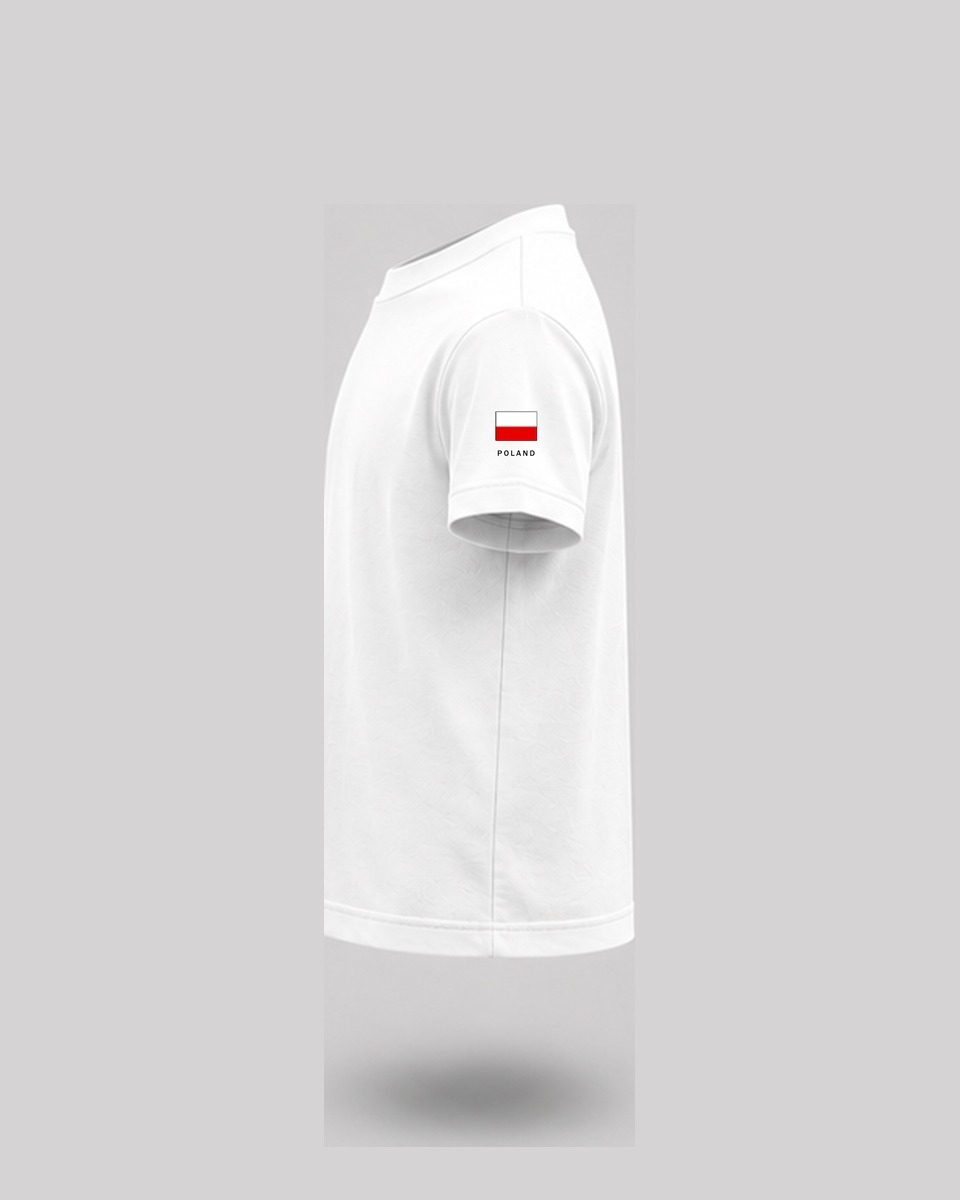 T-shirt na rejs CREW dziecięcy – rękaw z flagą Polski