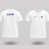 T-shirt na rejs CREW dziecięcy – bok, tył z napisem CREW, przód z imieniem i flagą PL