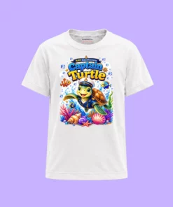 Koszulka dziecięca Captain Turtle NAVI Kids z żółwiem-kapitanem