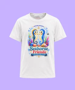 Koszulka dziecięca Seahorse Friends NAVI Kids z konikami morskimi