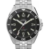 Timex Deepwater Arctic TW2Y64500, 40,5 mm, czarna tarcza, stalowa bransoleta — tarcza